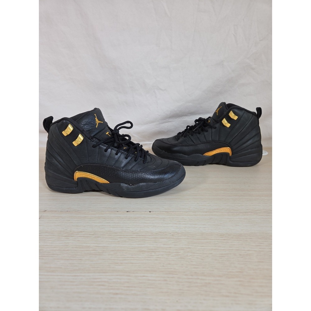 Jordan Air Jordan 6.5 Y Retro Black Taxi Black/Gold High Top Sneakers - Picture 3 of 8